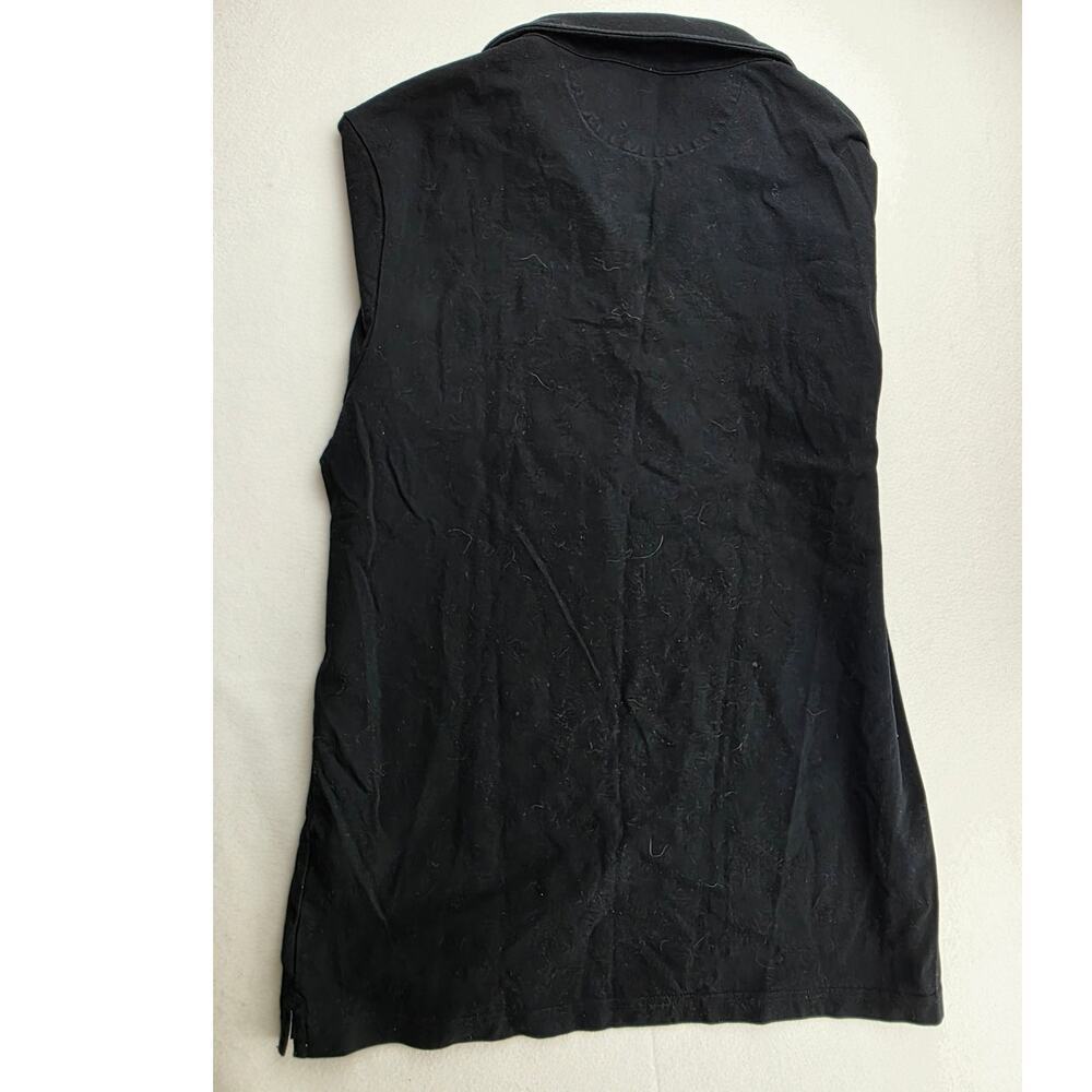 Banana Republic Performance Pique Polo Short Sleeve Black Size Medium - Picture 3 of 11